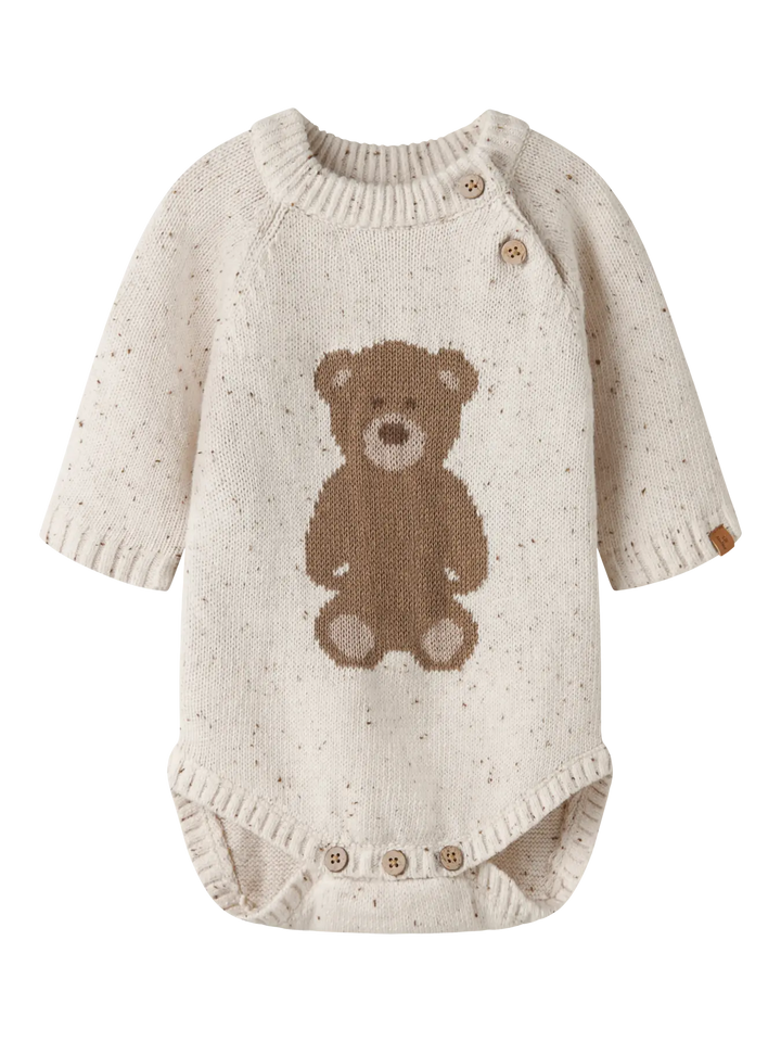 Nbngalto Ria Ls Knit Body Lil - Turtledove Teddy