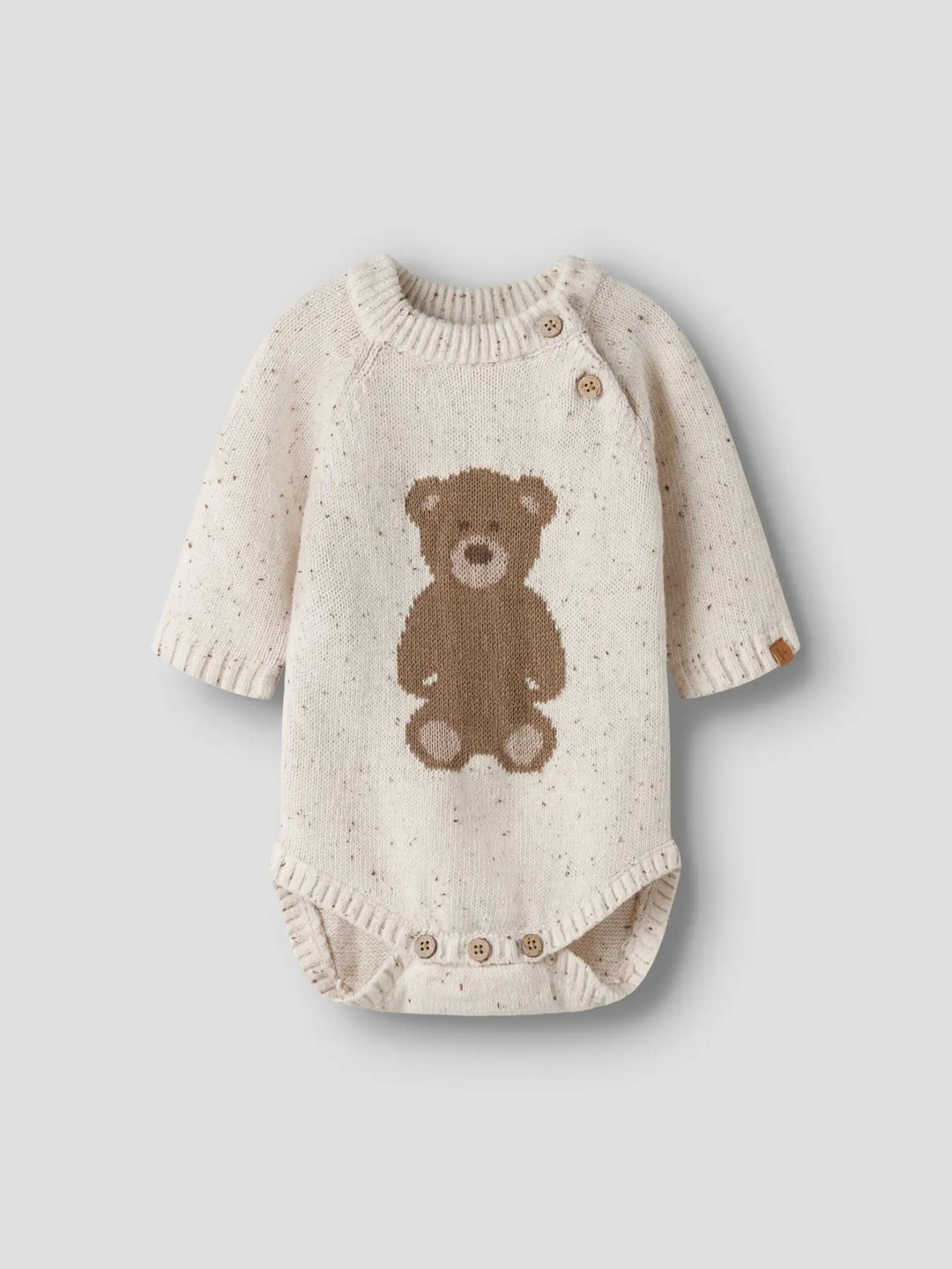 Nbngalto Ria Ls Knit Body Lil - Turtledove Teddy