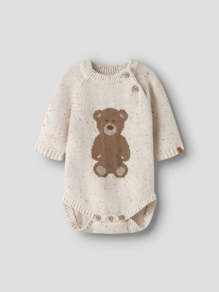 Nbngalto Ria Ls Knit Body Lil - Turtledove Teddy