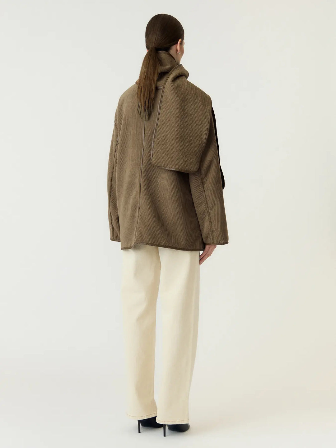 Yasosana Ls Reversible Scarf Jacket - Otter