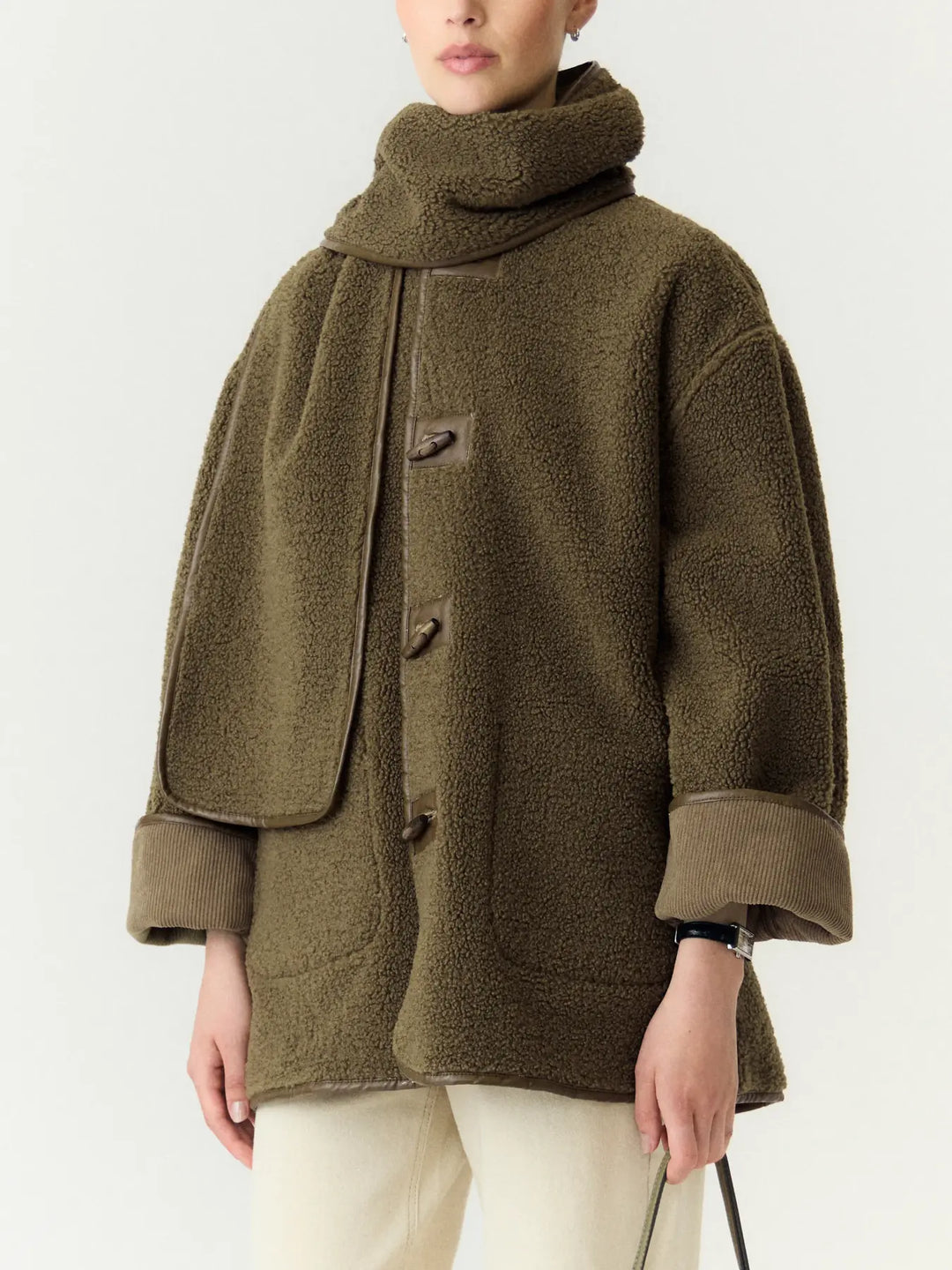 Yasosana Ls Reversible Scarf Jacket - Otter
