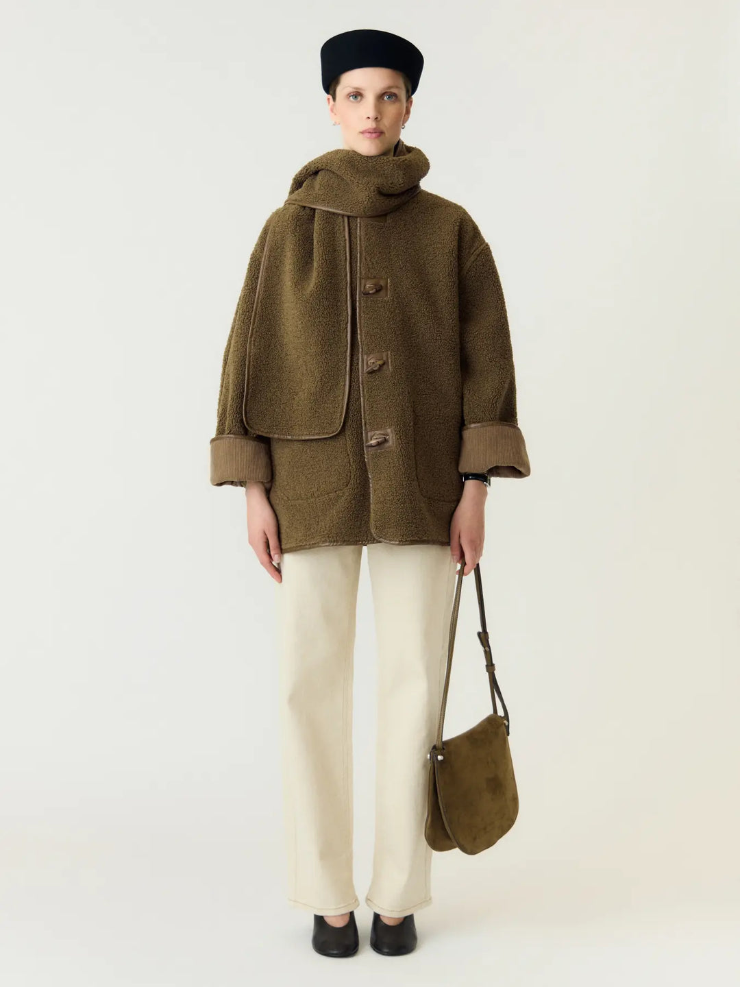 Yasosana Ls Reversible Scarf Jacket - Otter