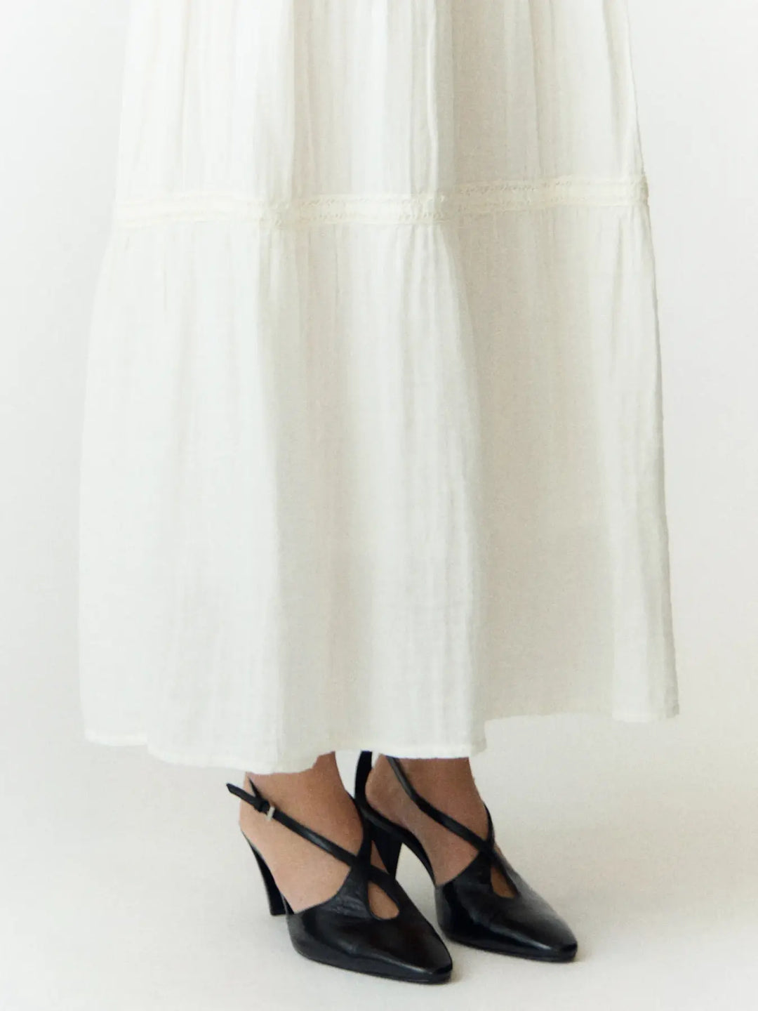 Yasanini Hw Ankle Skirt S. - Star White