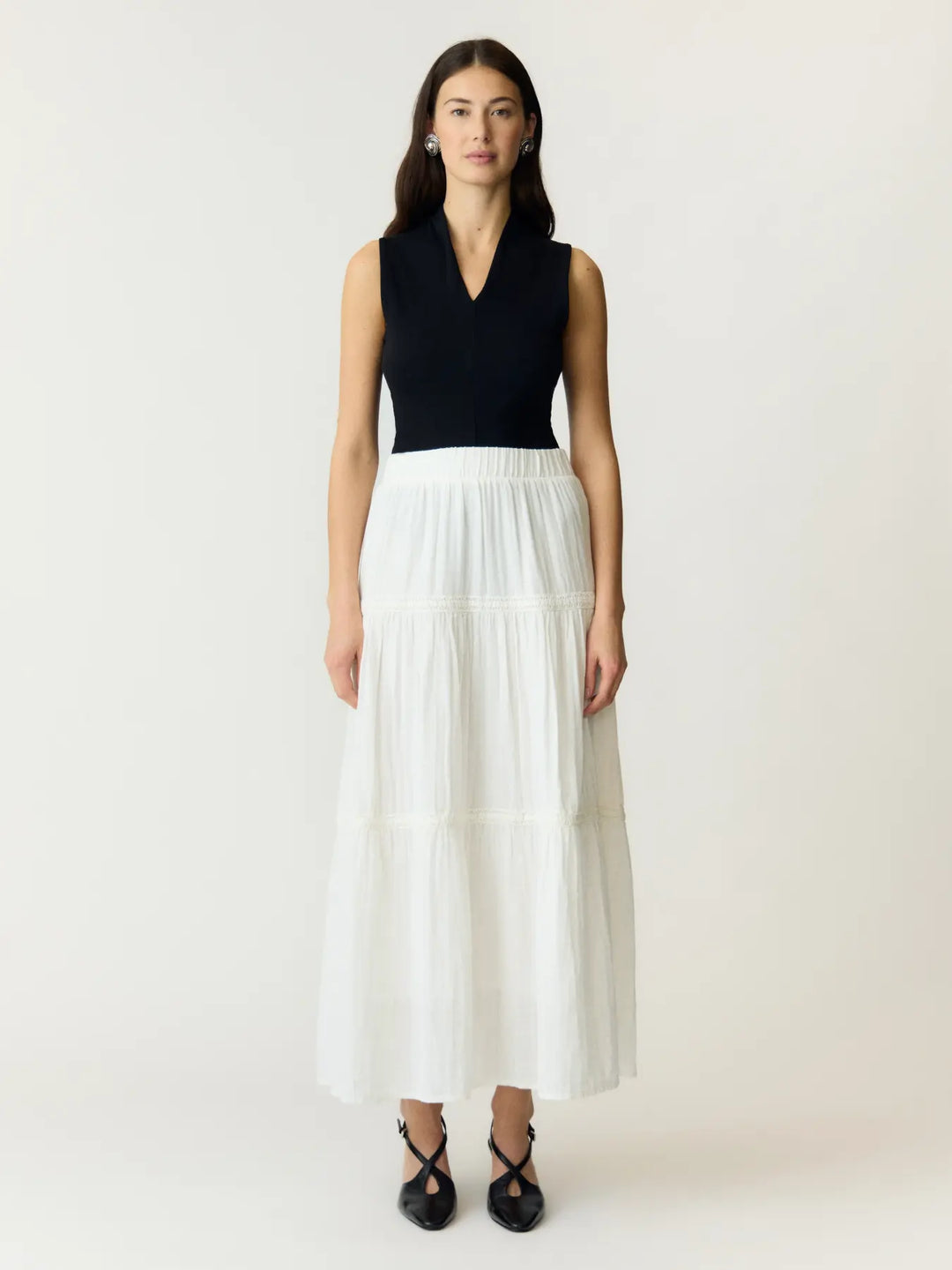 Yasanini Hw Ankle Skirt S. - Star White