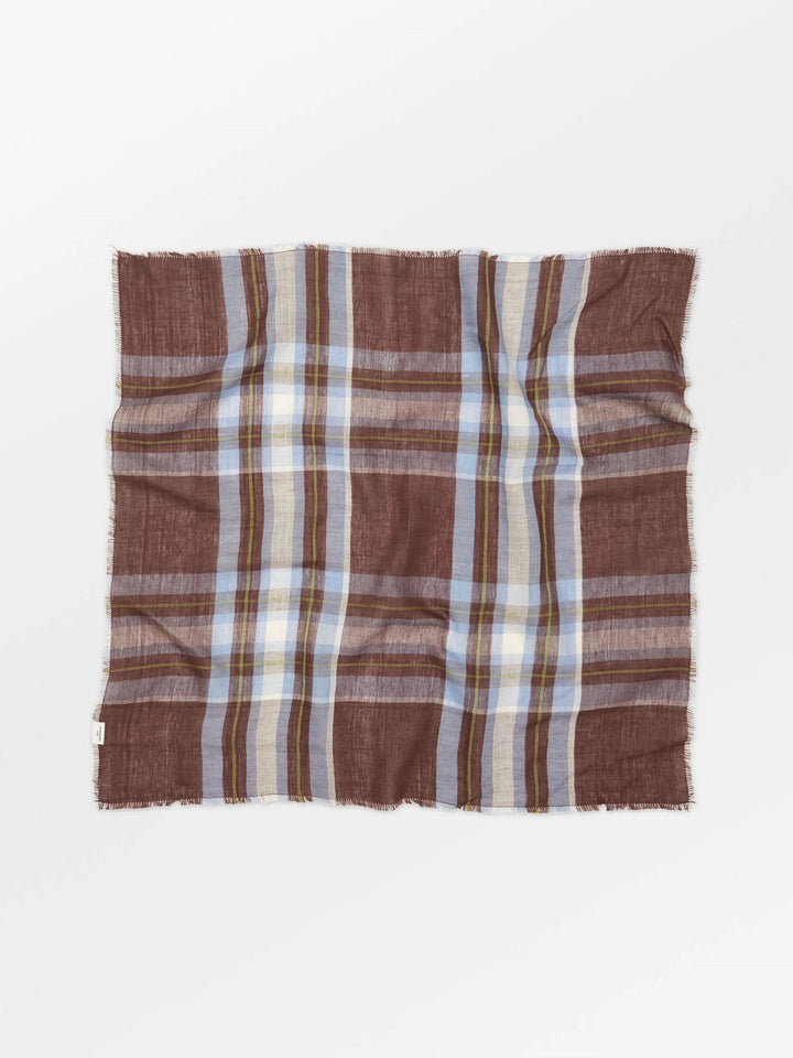 Plaidia Cowea Scarf - Cappuccino Brown