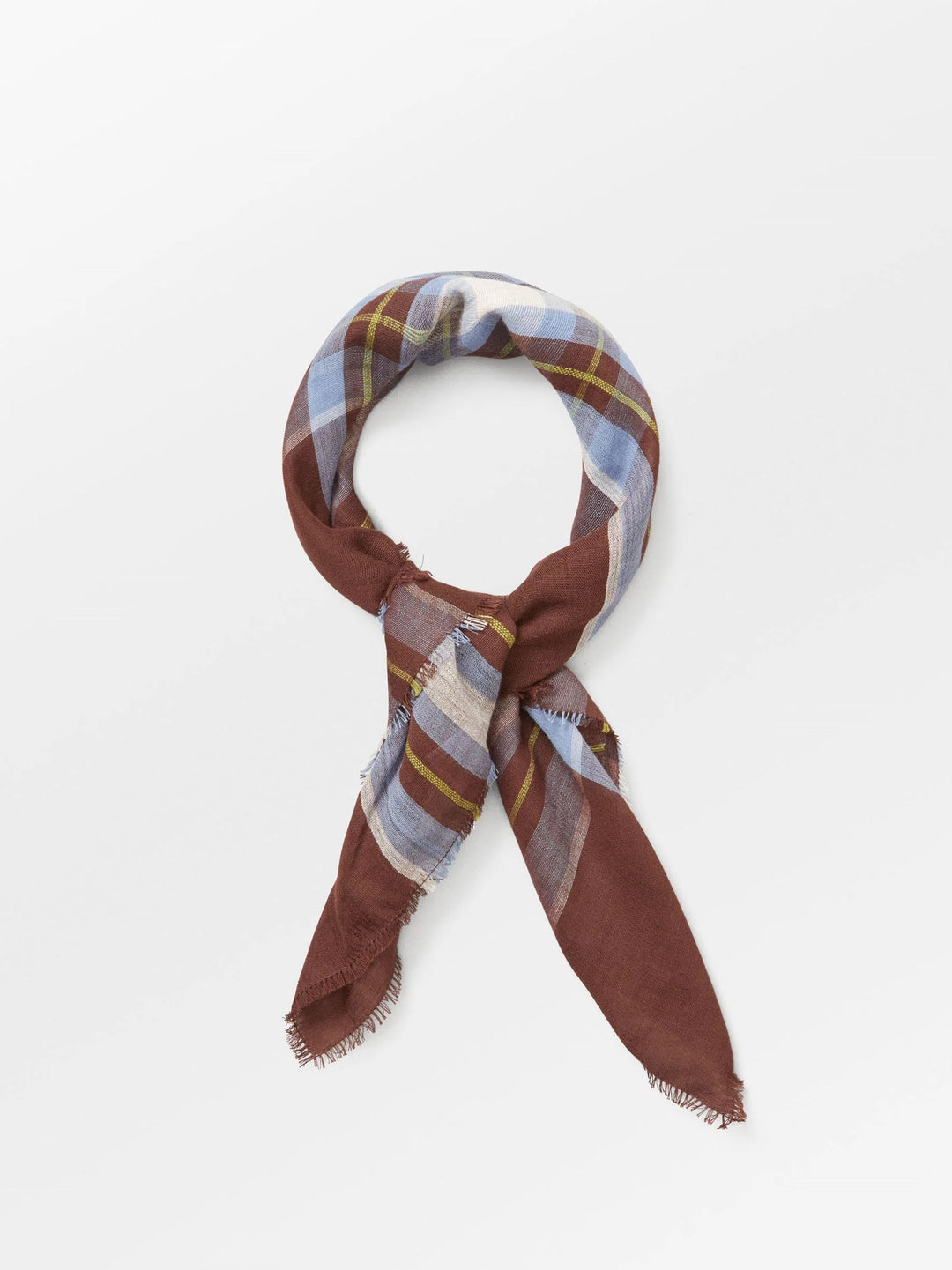 Plaidia Cowea Scarf - Cappuccino Brown