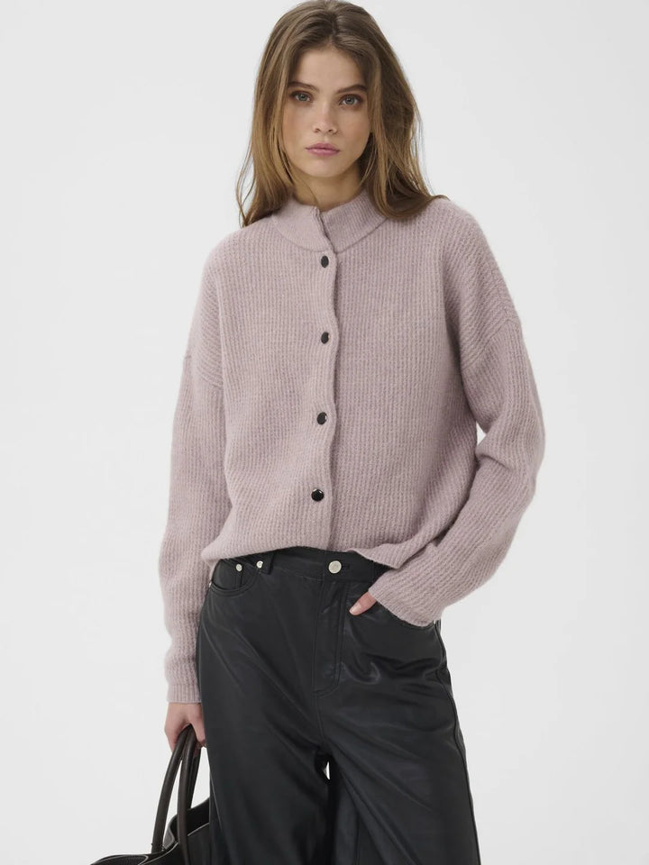 AlphaGZ short cardigan - Quail Melange