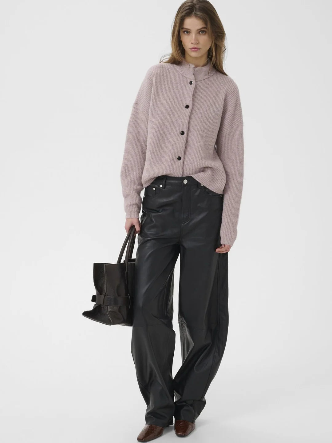 AlphaGZ short cardigan - Quail Melange