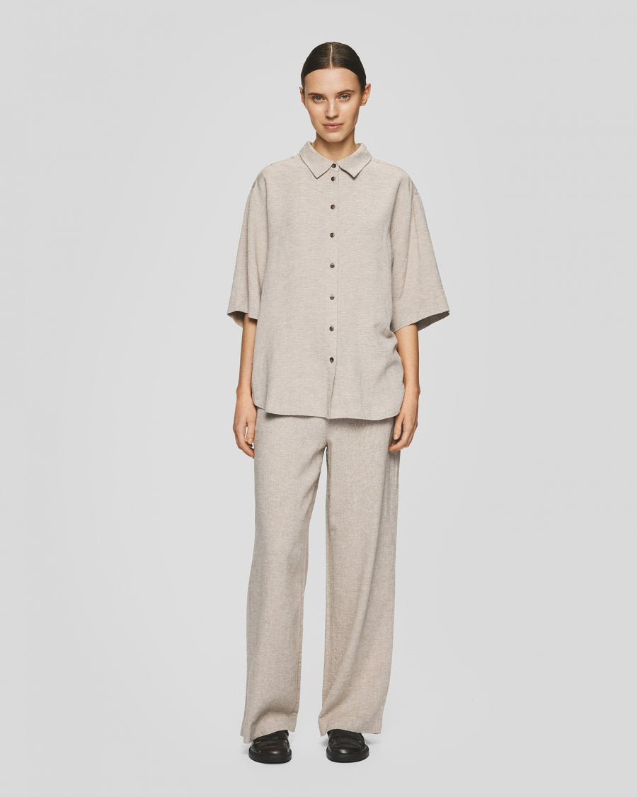 MSCHPennie Ginia HW Pants - Sand Melange