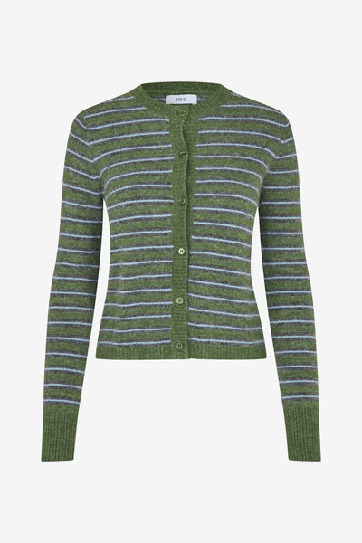 Enada Ls Cardigan St 7216 - Chive Stripe