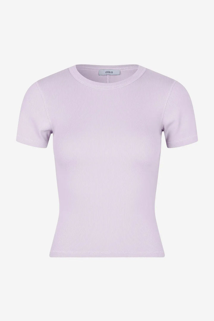 Enally Ss Crop Tee 5314 - Lavender Fog