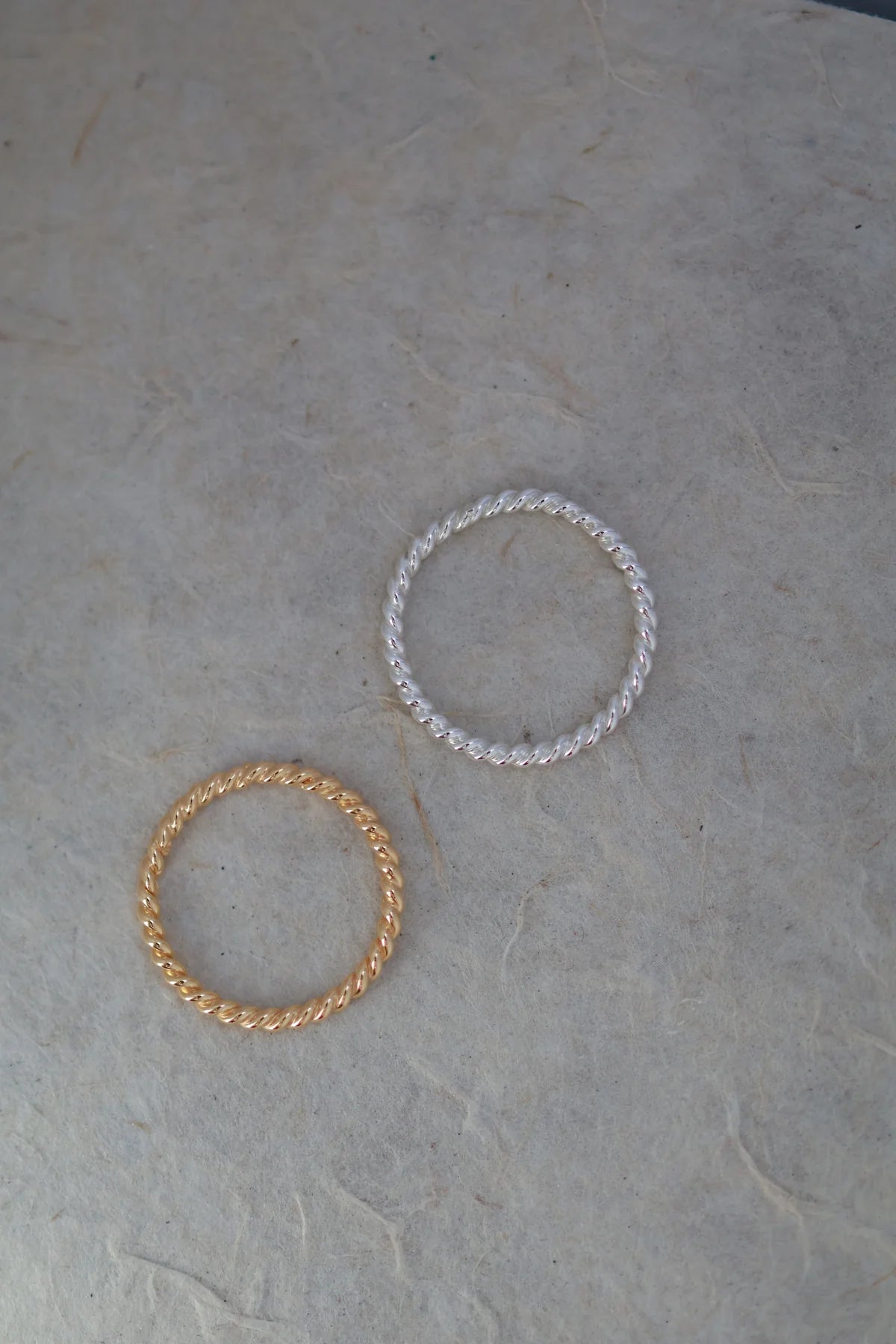 Spire ring tynn - Forgylt