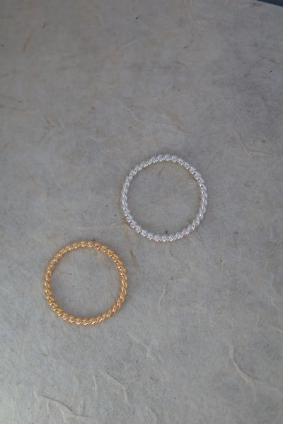 Spire ring tynn - Forgylt
