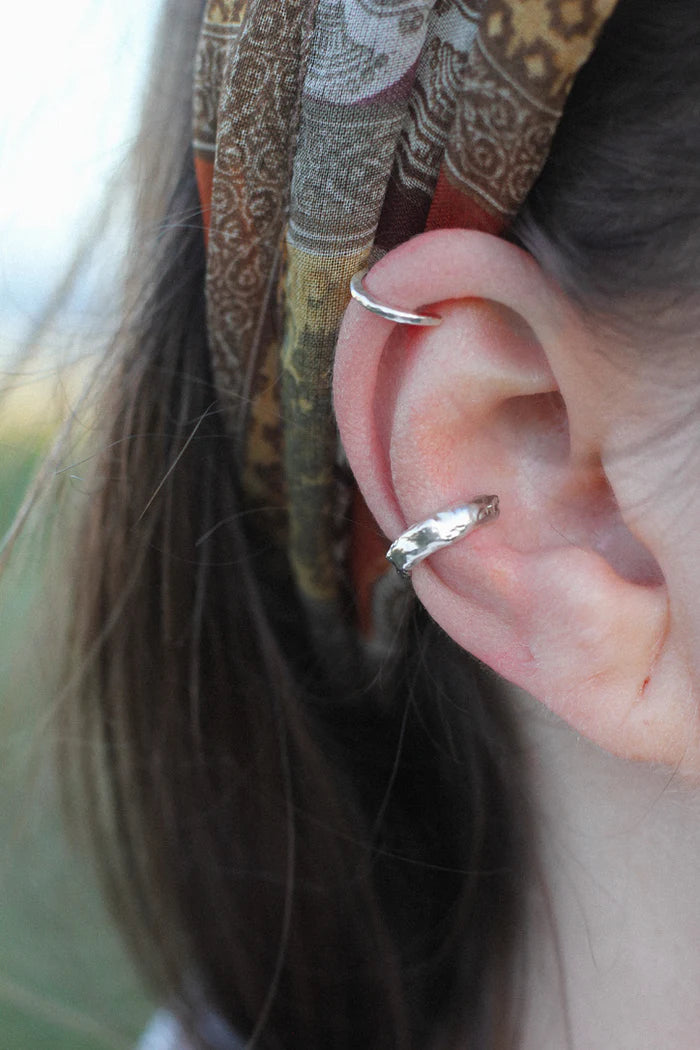 Bølge Earcuff - Sølv