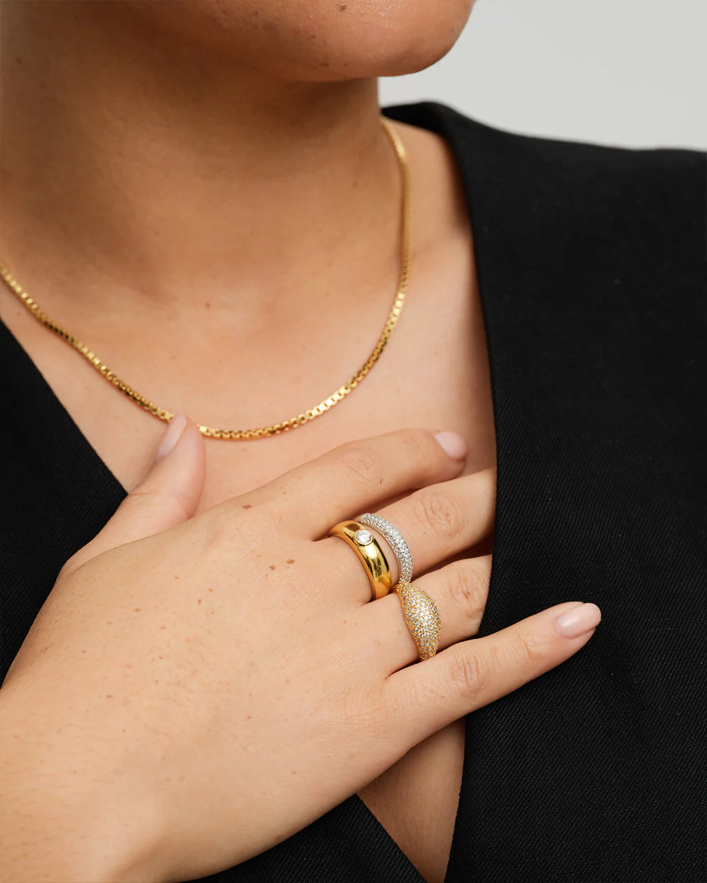 Dome Pave Ring