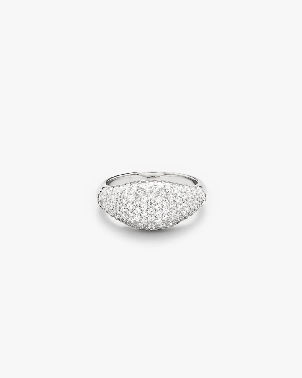 Dome Pave Ring - Sølv