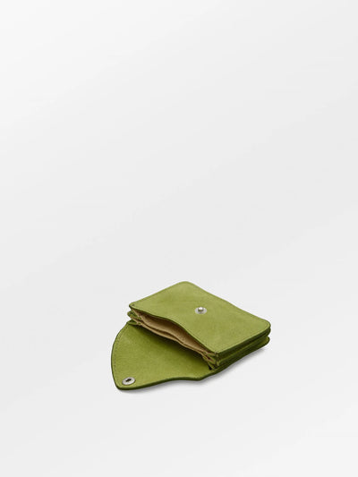 Suede Card Wallet - Woodbine Green
