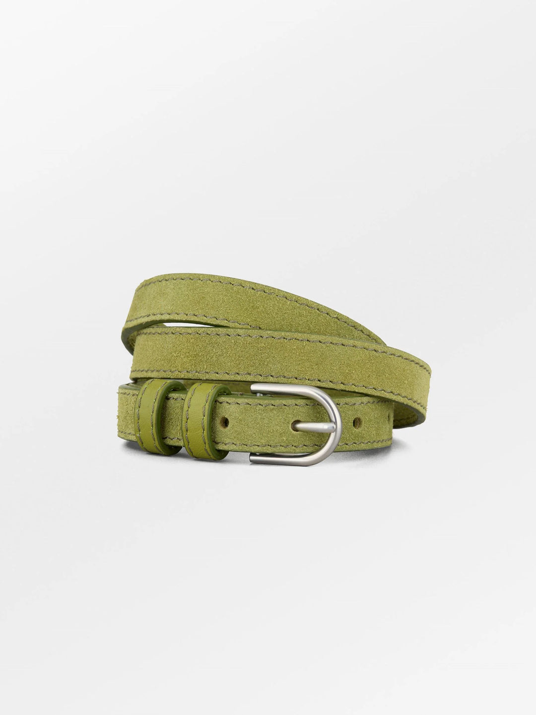 Suede Zoe Belt - Woodbine Green