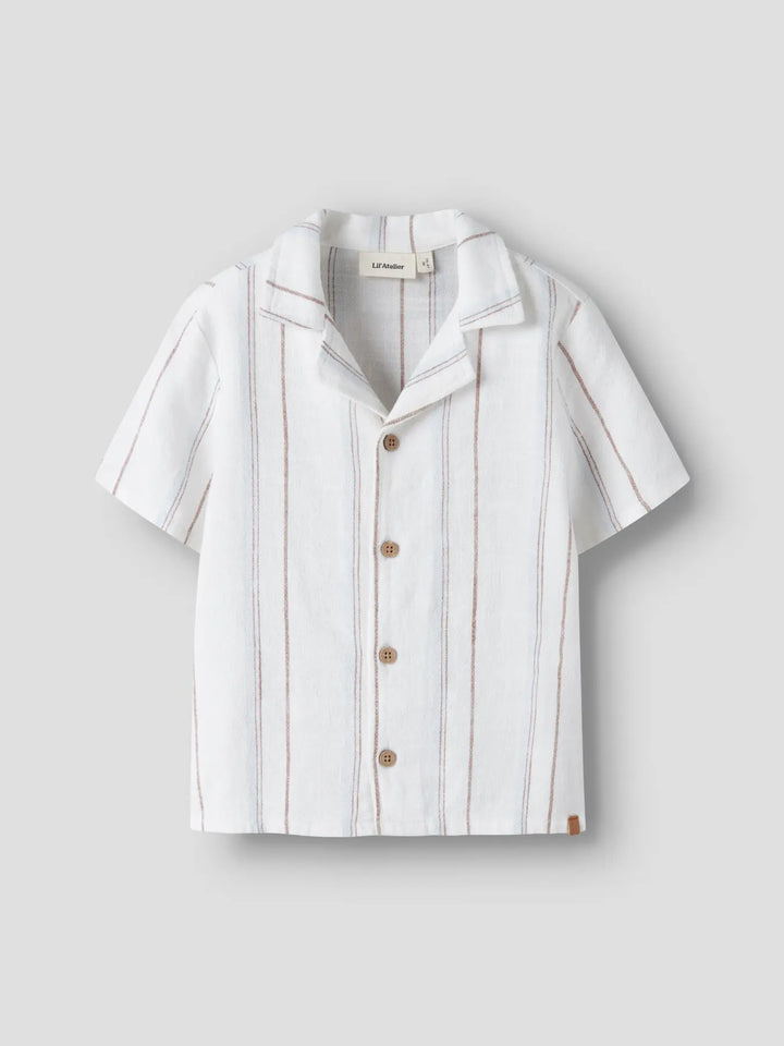 Nmmjeran Ss Loose Shirt Lil - Coconut Milk