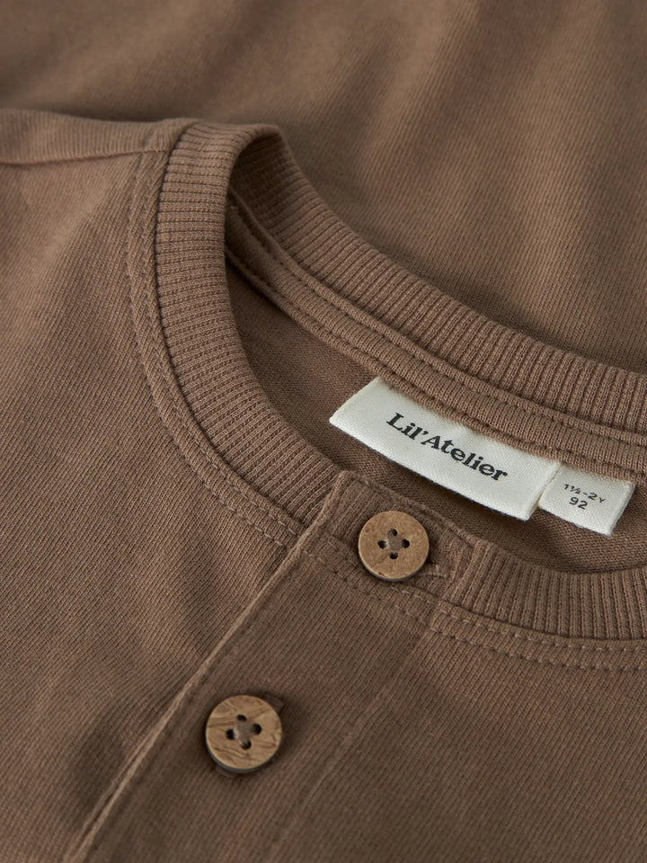 Nmmdolan Len Ss Loose Top Lil - Coca Mocha