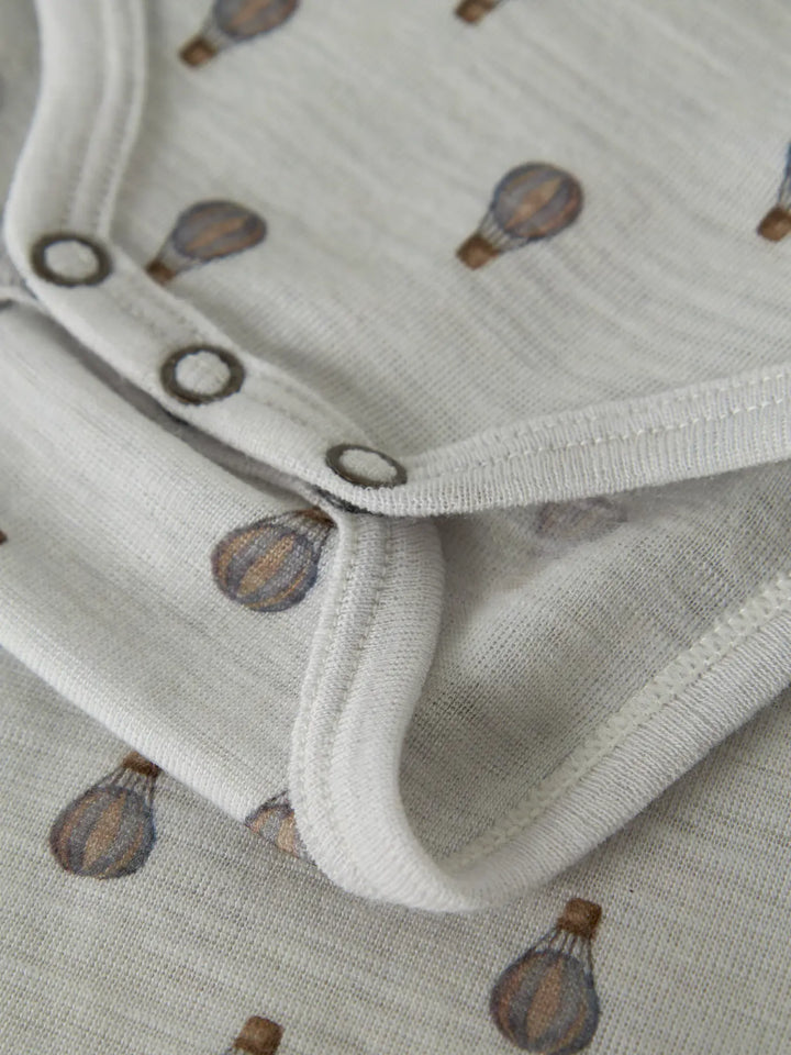 Nbmnoel Nor Wool Ls Slim Body Lil - Oyster Mushroom Airbaloon