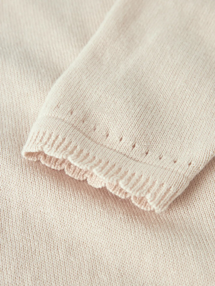 Nmfhao Ls Knit Card Lil - Coconut Milk