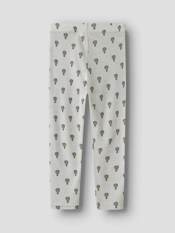 Nmmnoel Nor Wool Slim Legging Lil - Oyster Mushroom Air Balloon