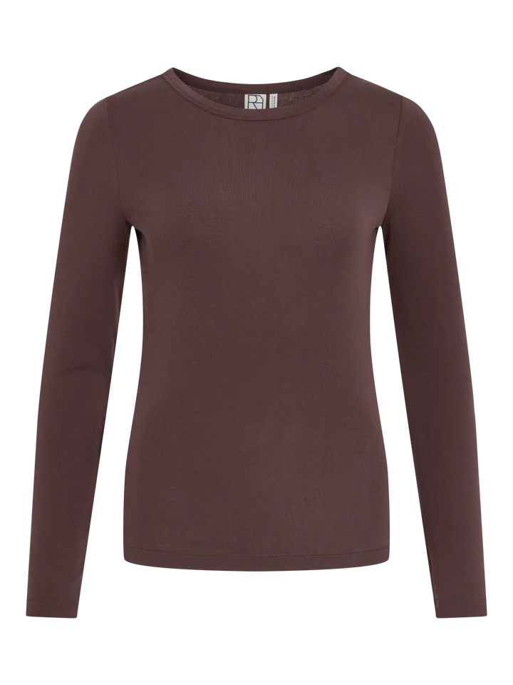 Roumaple L/S O-Neck Tee/2 - Seal Brown