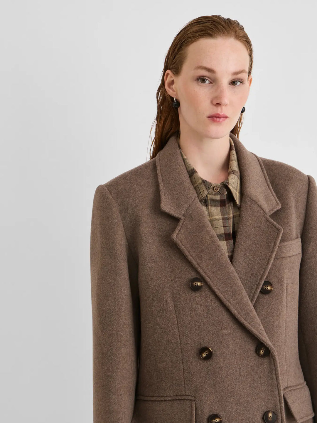 Rouriley L/S Coat/Pf - Canteen Mélange