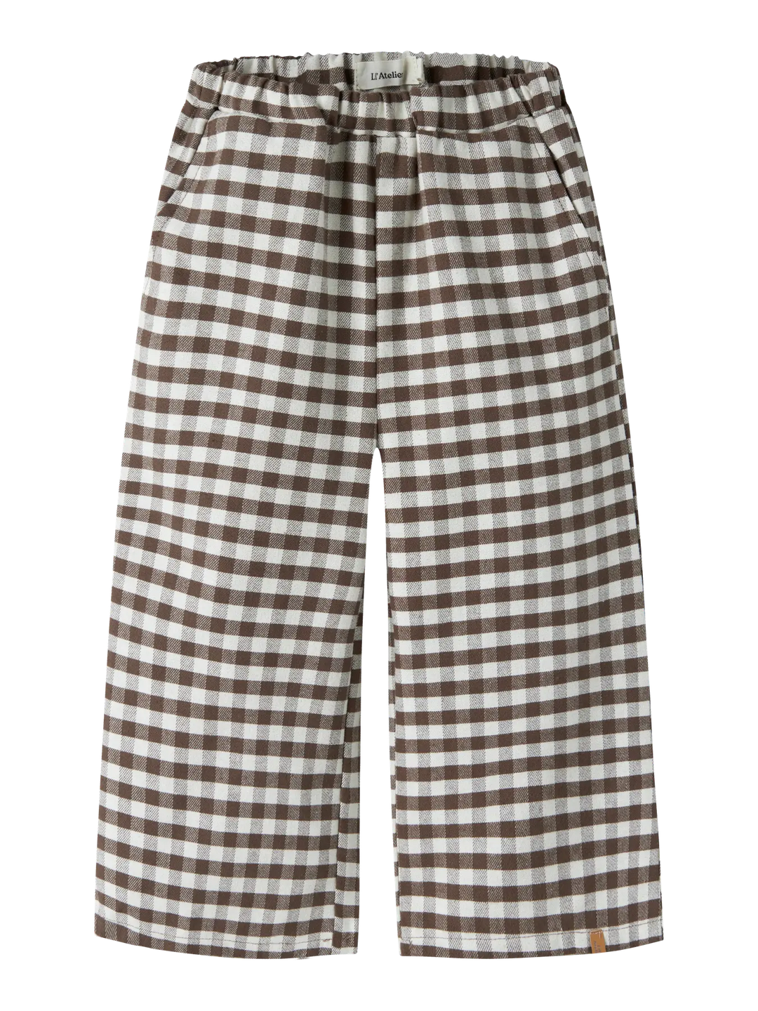 Nmnnoki Wide Pant Lil - Teak