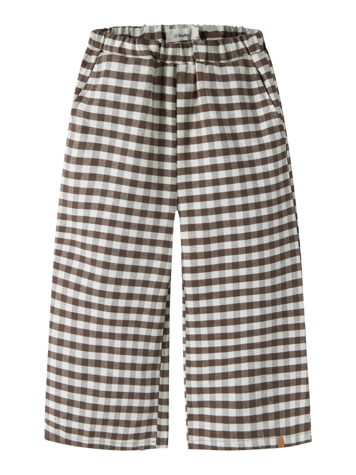 Nmnnoki Wide Pant Lil - Teak