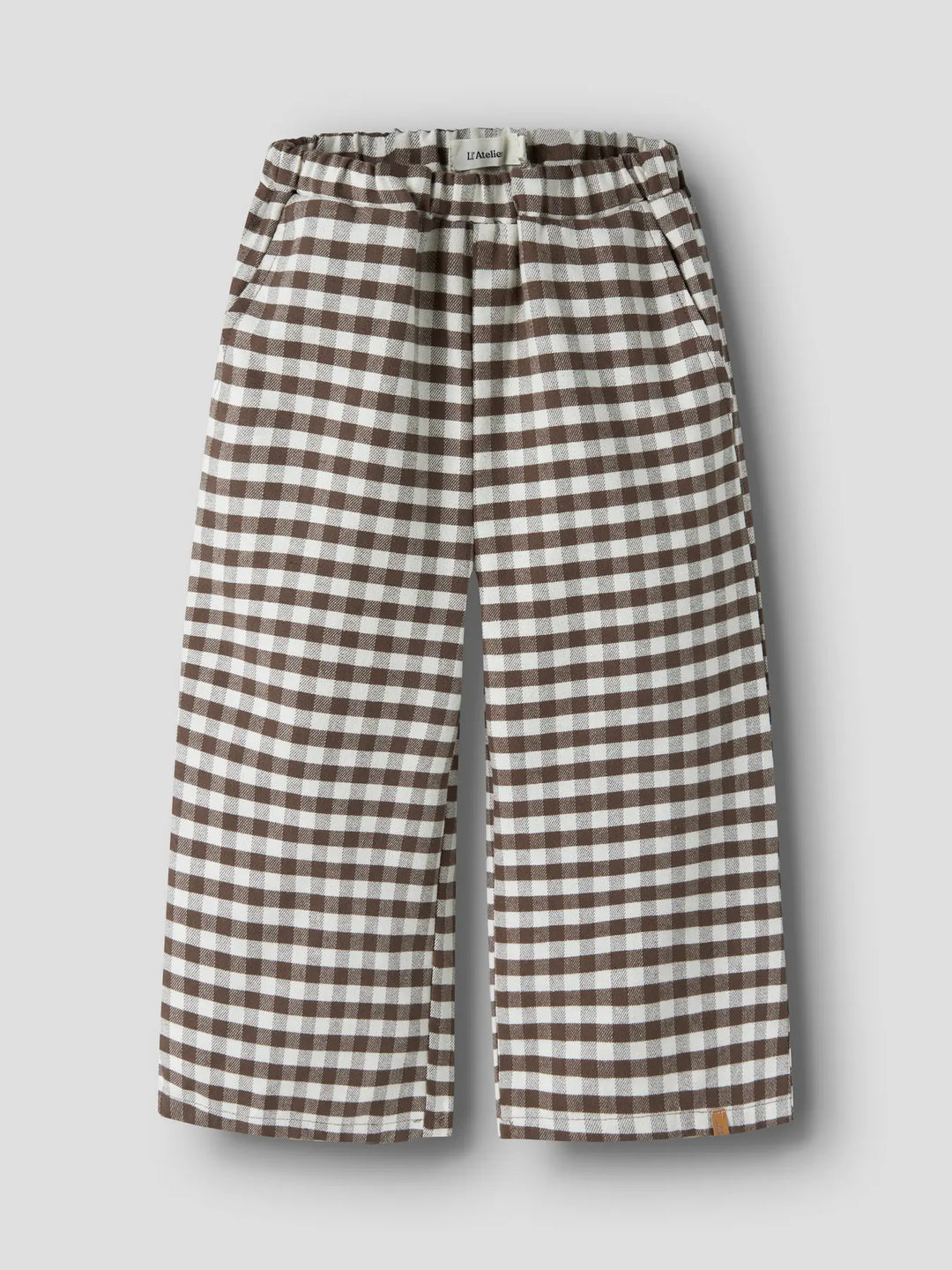 Nmnnoki Wide Pant Lil - Teak