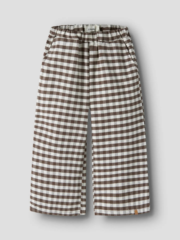Nmnnoki Wide Pant Lil - Teak