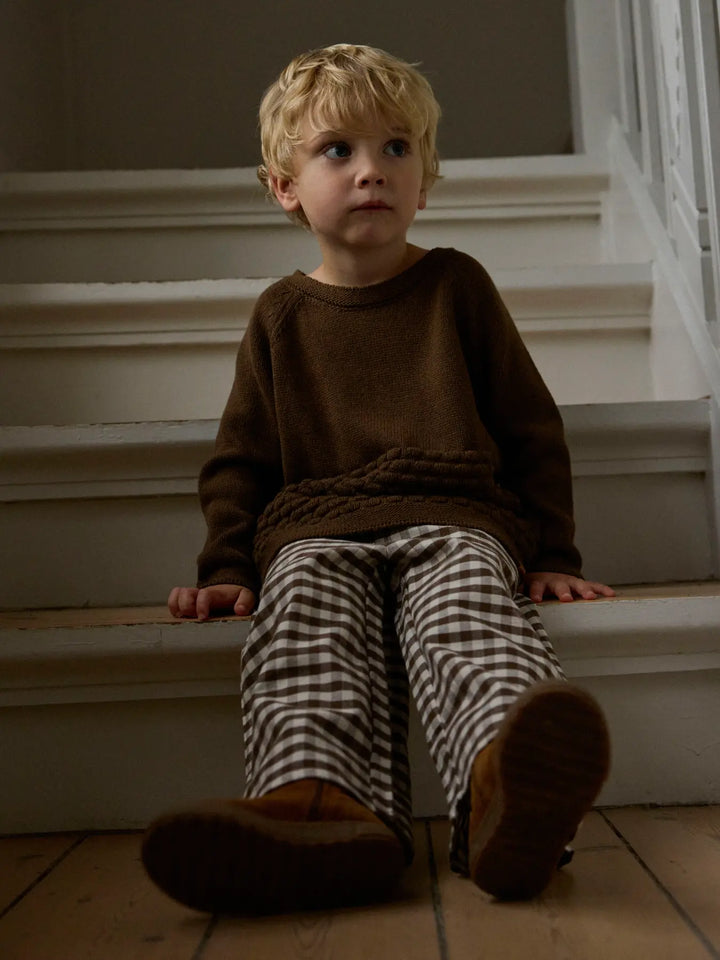 Nmnnoki Wide Pant Lil - Teak