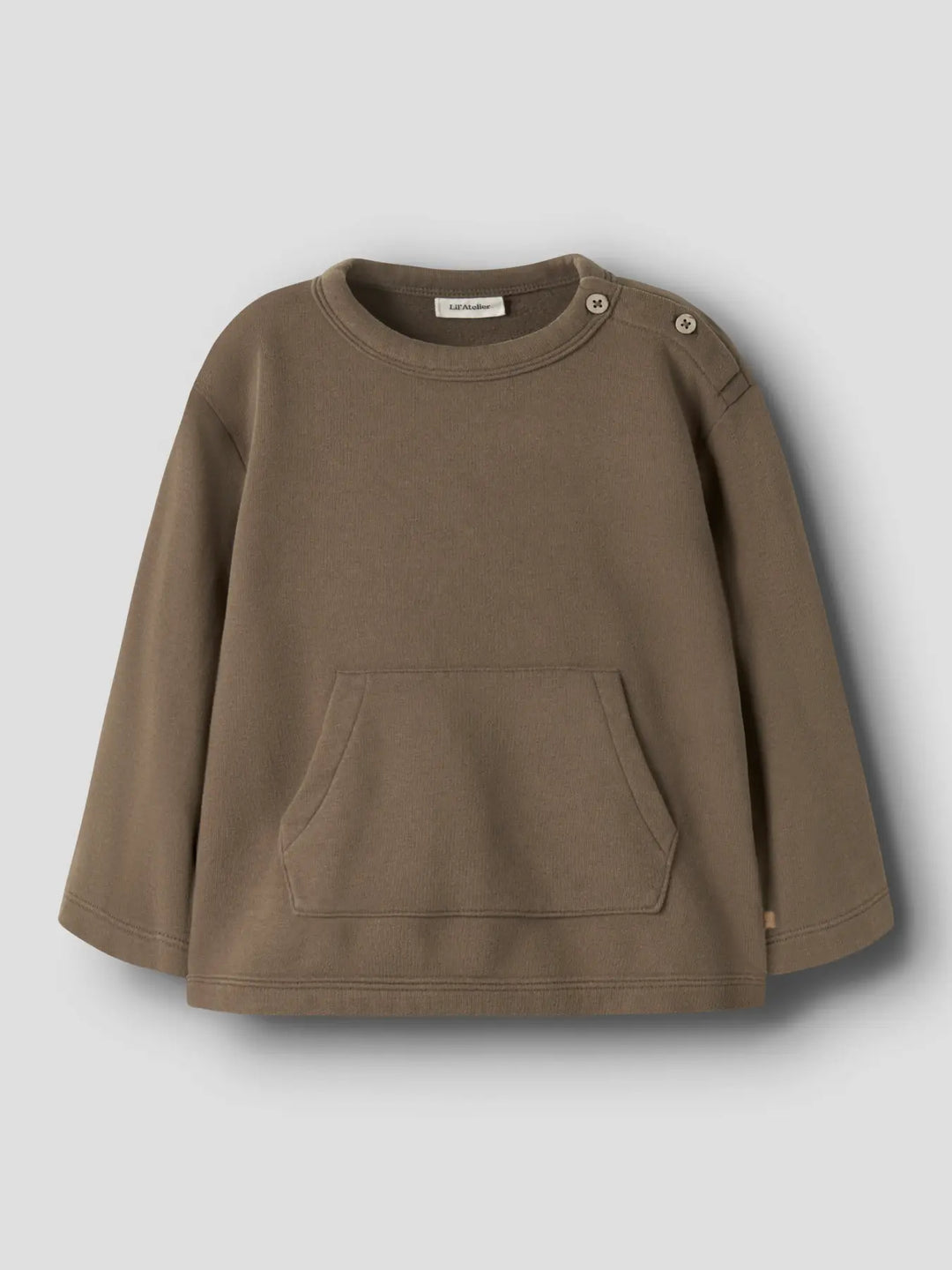 Nmmilondon Rea Ls Loose Sweat Bru Lil - Teak