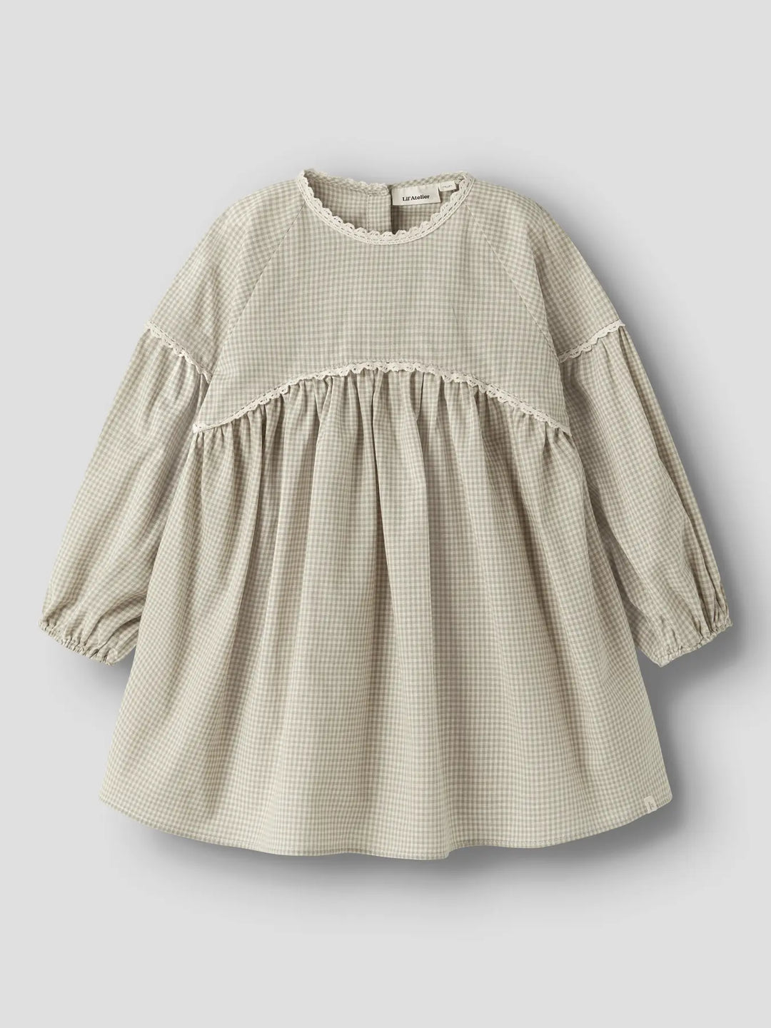 Nmfoleno Ls Loose Dress Lil - Moss Gray