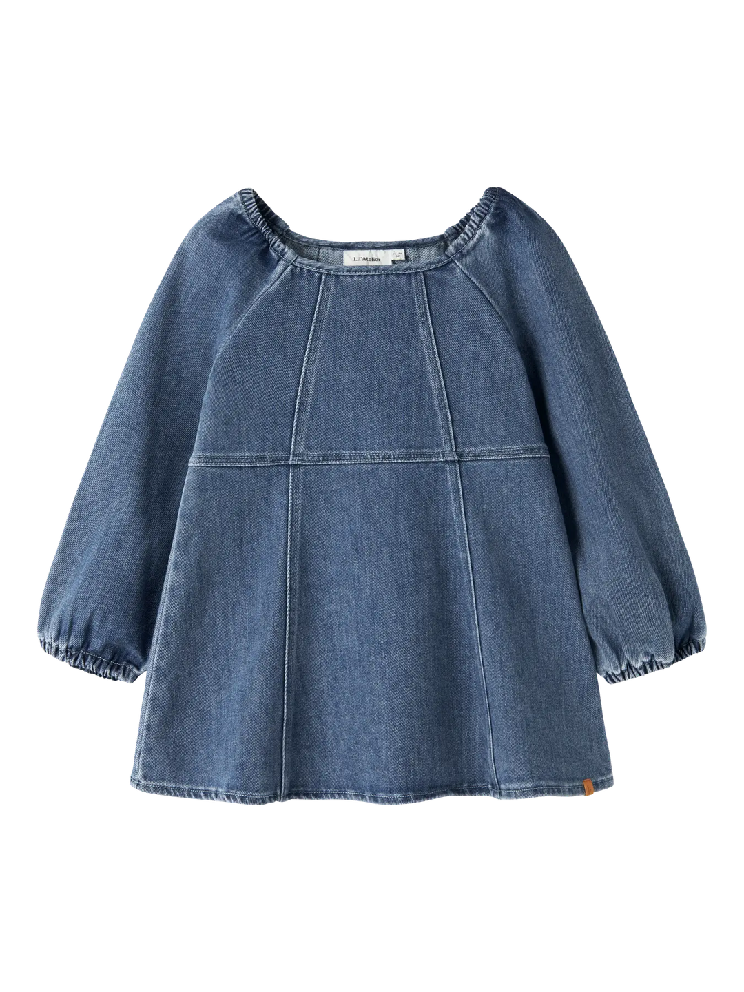 Nmfobello Ls Loose Dnm Dress 1144-Se Lil - Dark Blue Denim