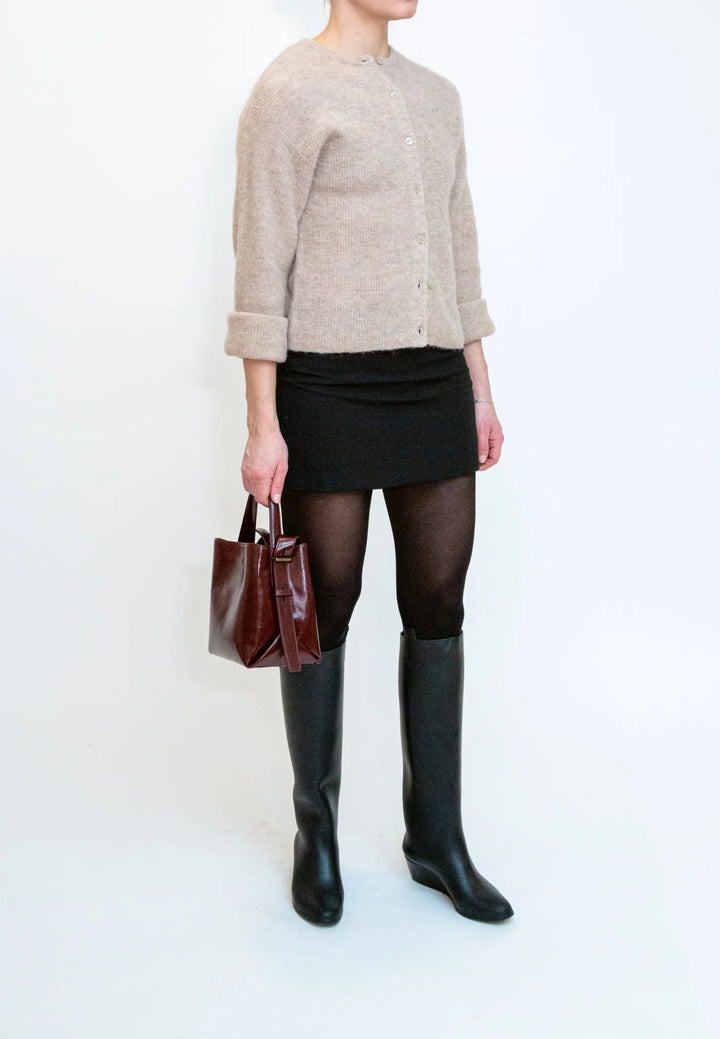 Molly Raw Structure - Deep Burgundy