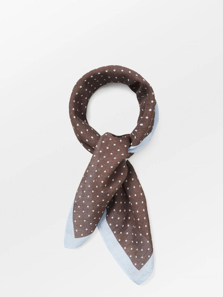 Dot Cotta Scarf - Hot Fudge Brown