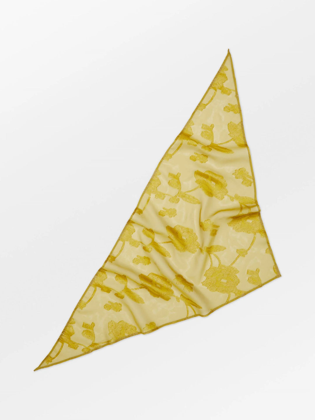 Fina Triangle Scarf - Yellow Olive