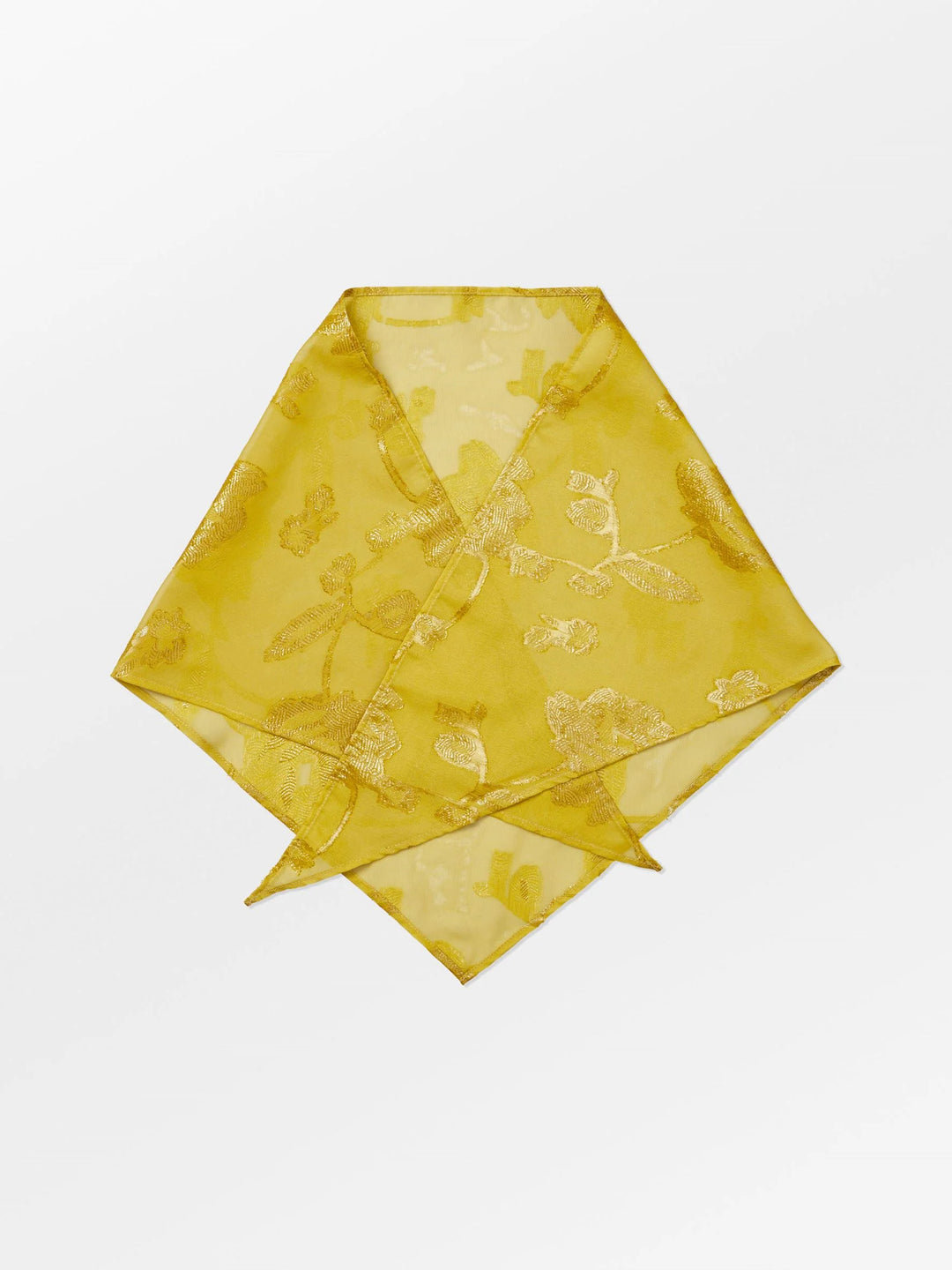 Fina Triangle Scarf - Yellow Olive