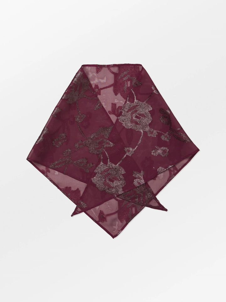 Fina Triangle Scarf - Zinfandel Burgundy