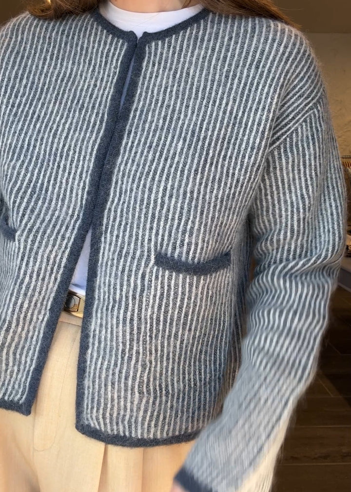 MSCHEliza Nenaya Cardigan STP - V Indigo Egret