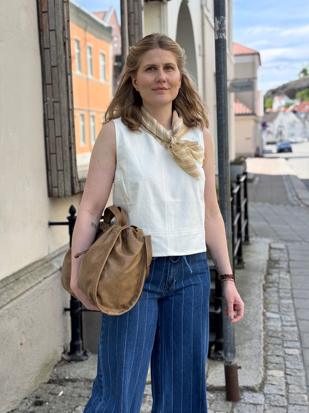 Naomamd solid top, Top - Soft White