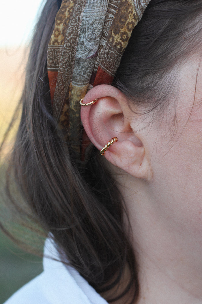 Spire Earcuff Tykk - Forgylt