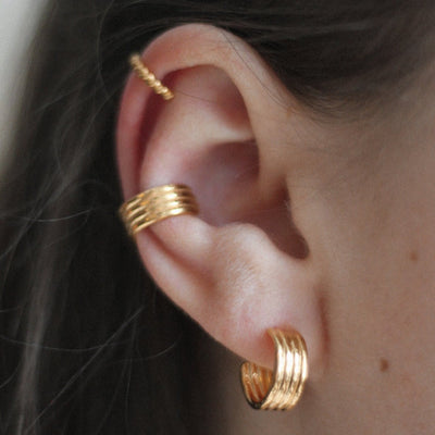 Kvist Earcuff Tykk - Forgylt