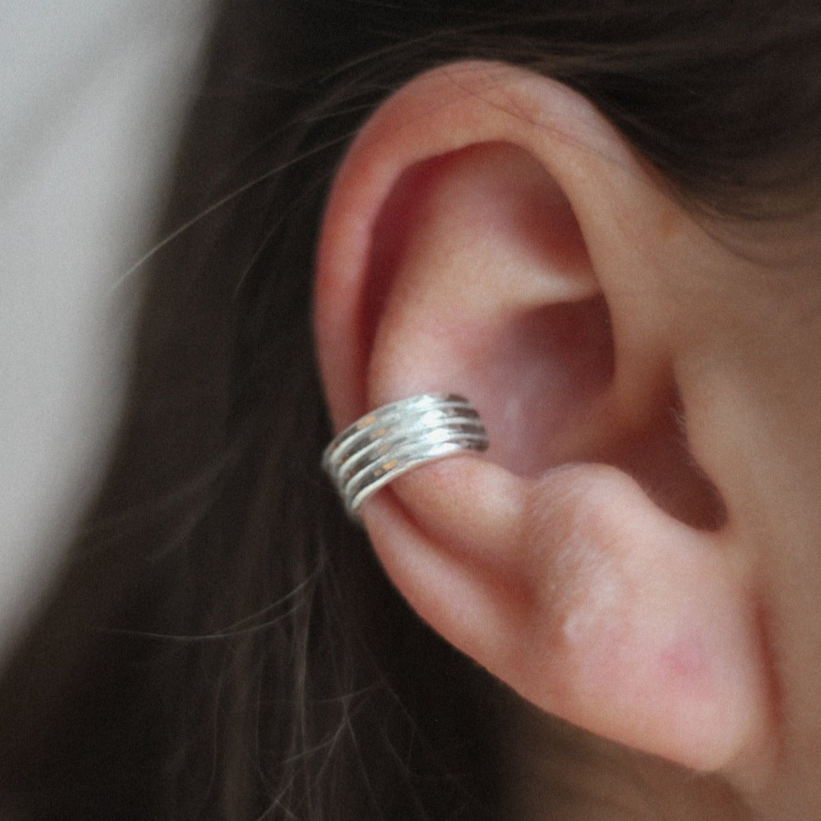 Kvist Earcuff Tykk - Sølv