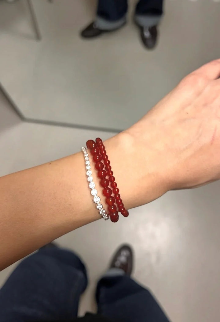 Armbånd - Petite - Red Jade (Passion)