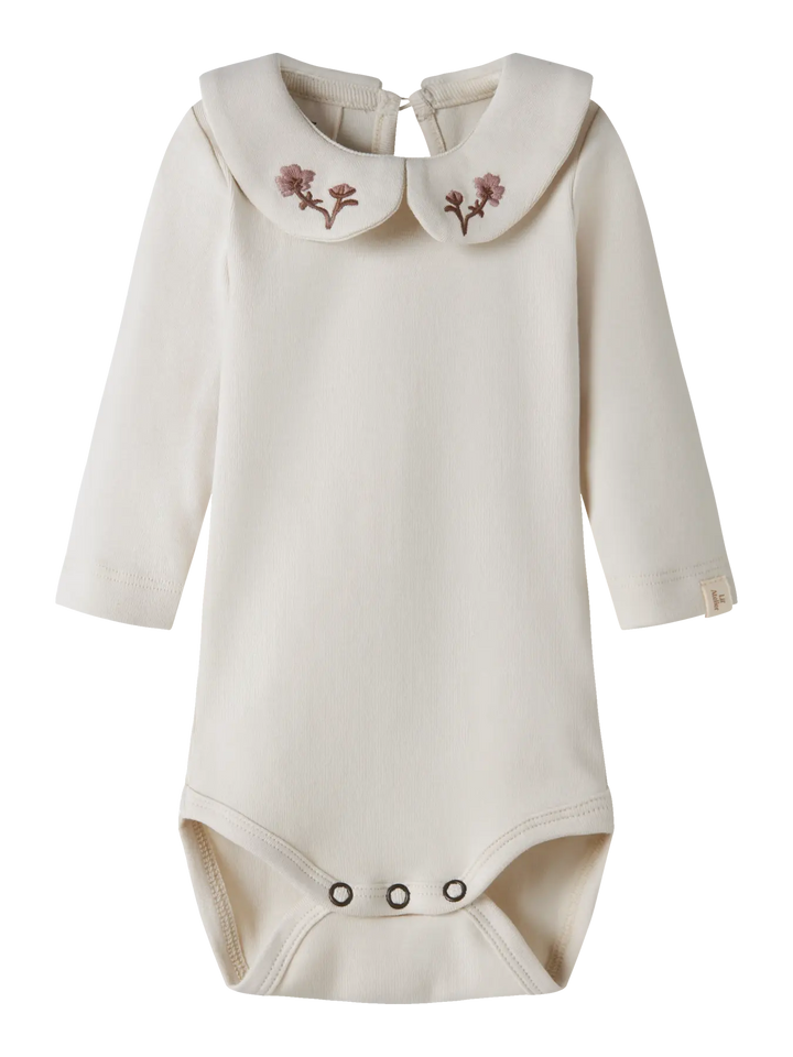 Nbffundo Emb Ls Slim Body Lil - Turtledove Bark Flower