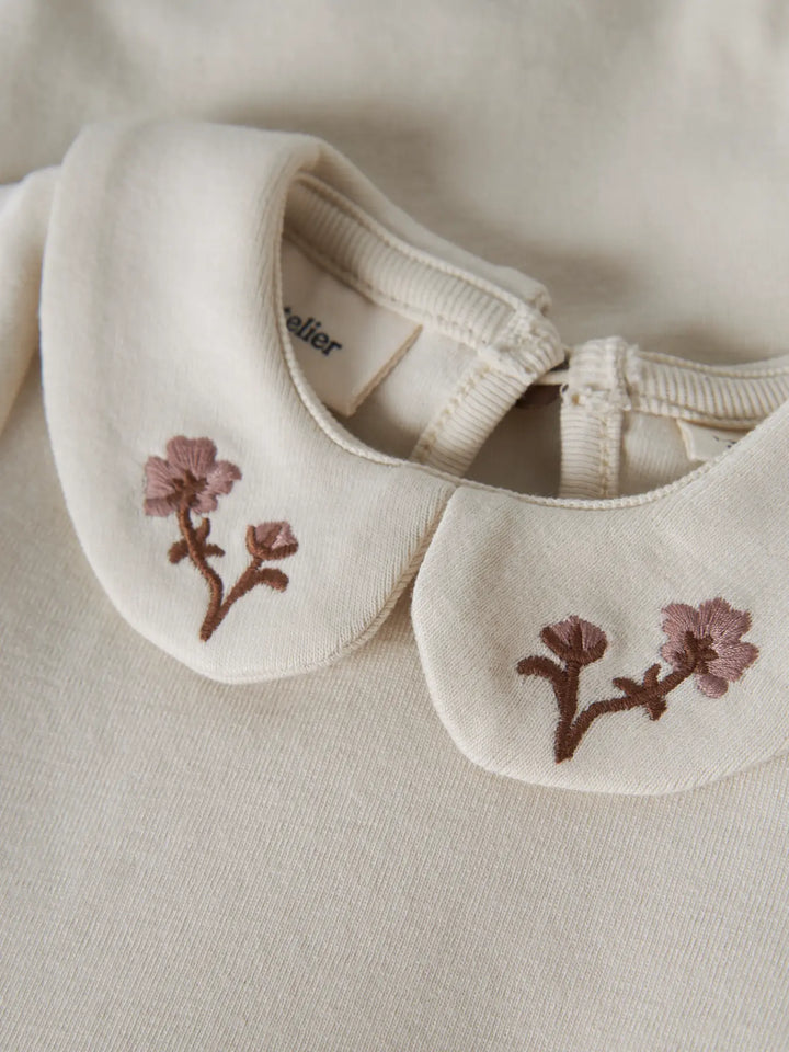 Nbffundo Emb Ls Slim Body Lil - Turtledove Bark Flower